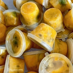 50pcs Disposable Passion Fruit Packaging Boxes - Multifunctional Seasoning & Fre