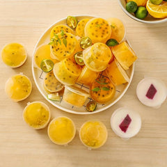 50pcs Disposable Passion Fruit Packaging Boxes - Multifunctional Seasoning & Fre