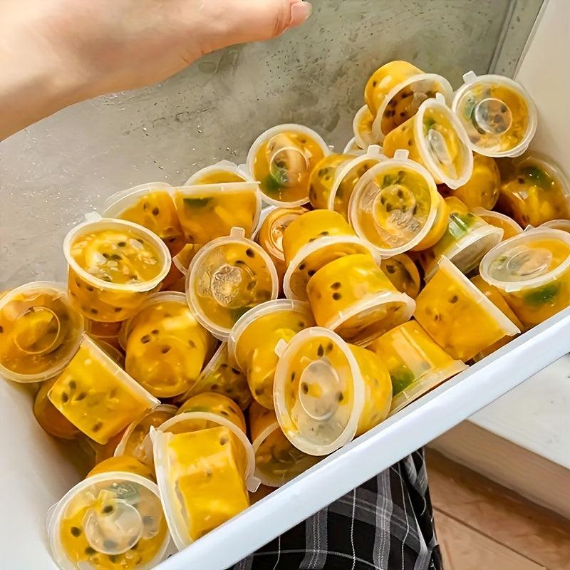 50pcs Disposable Passion Fruit Packaging Boxes - Multifunctional Seasoning & Fre