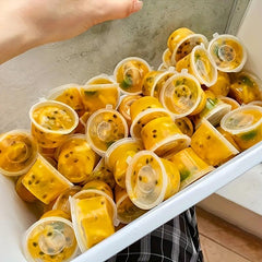50pcs Disposable Passion Fruit Packaging Boxes - Multifunctional Seasoning & Fre