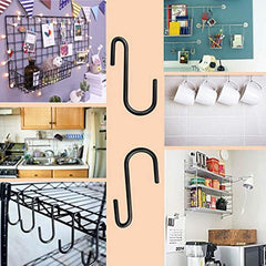 8pcs Heavy Duty S Hooks Kitchen Utensils Pots Tableware Towels