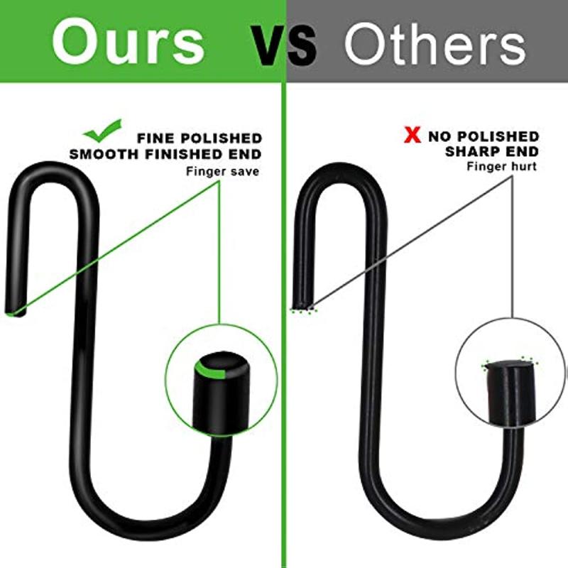 8pcs Heavy Duty S Hooks Kitchen Utensils Pots Tableware Towels