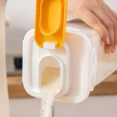 Plastic Square Storage Bottle With Lid - Kitchen Pantry Organization