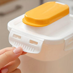 Plastic Square Storage Bottle With Lid - Kitchen Pantry Organization