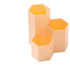 360 Degree Rotating Pen Holder with 3 Compartments for Desk Organization