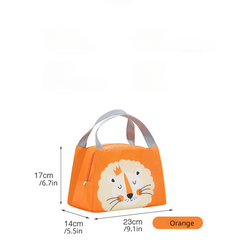 Cartoon Insulated Lunch Bag with Aluminum Foil Waterproof Leakproof