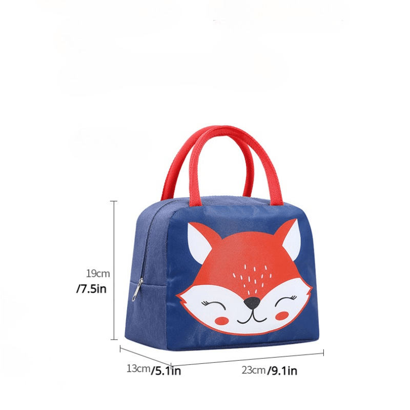 Cartoon Insulated Lunch Bag with Aluminum Foil Waterproof Leakproof