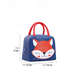 Cartoon Insulated Lunch Bag with Aluminum Foil Waterproof Leakproof