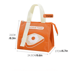 Cartoon Insulated Lunch Bag with Aluminum Foil Waterproof Leakproof