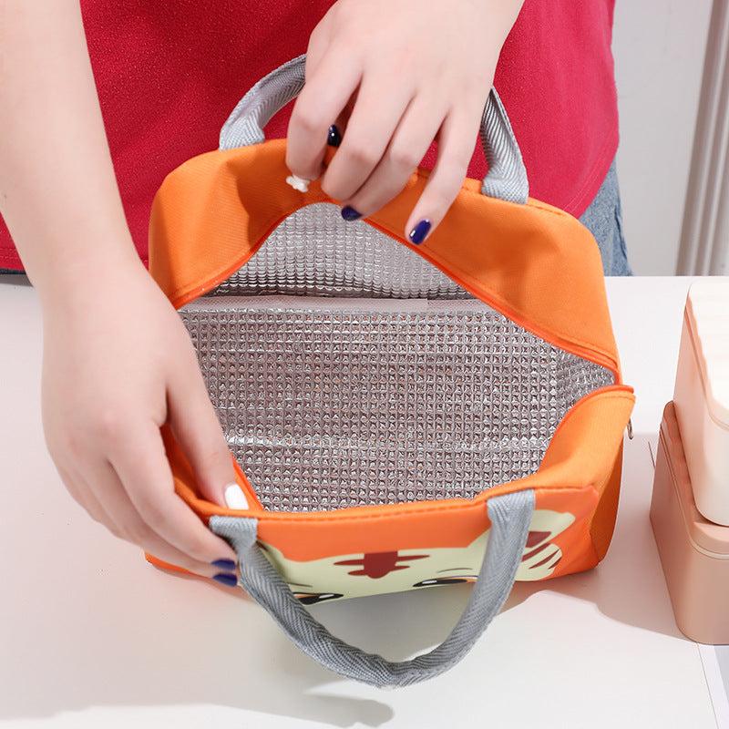 Cartoon Insulated Lunch Bag with Aluminum Foil Waterproof Leakproof