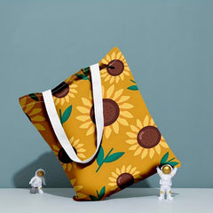 Sunflower Series 5 Eco Friendly Shopping Tote Bag Canvas Shoulder Bag