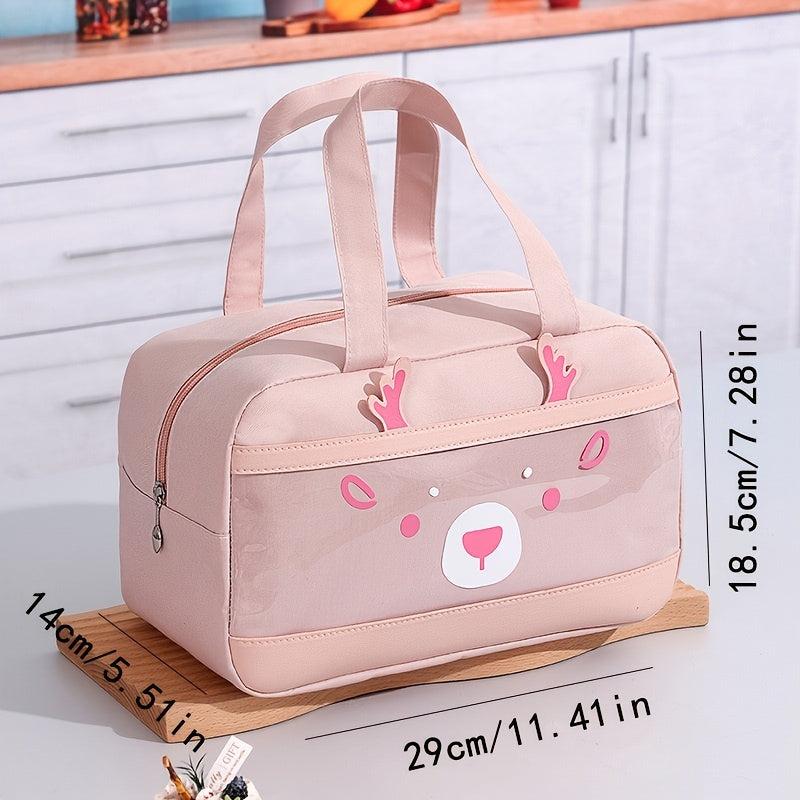 Insulated Lunch Bag Reusable Oxford Cloth Leakproof Freezable Cooler