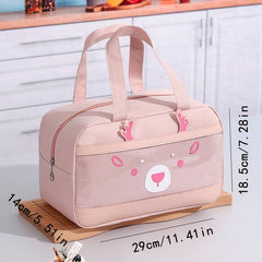 Insulated Lunch Bag Reusable Oxford Cloth Leakproof Freezable Cooler