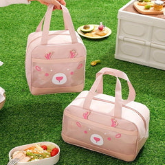 Insulated Lunch Bag Reusable Oxford Cloth Leakproof Freezable Cooler