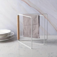 Foldable Iron Cloth Rack Kitchen Bathroom Organizer