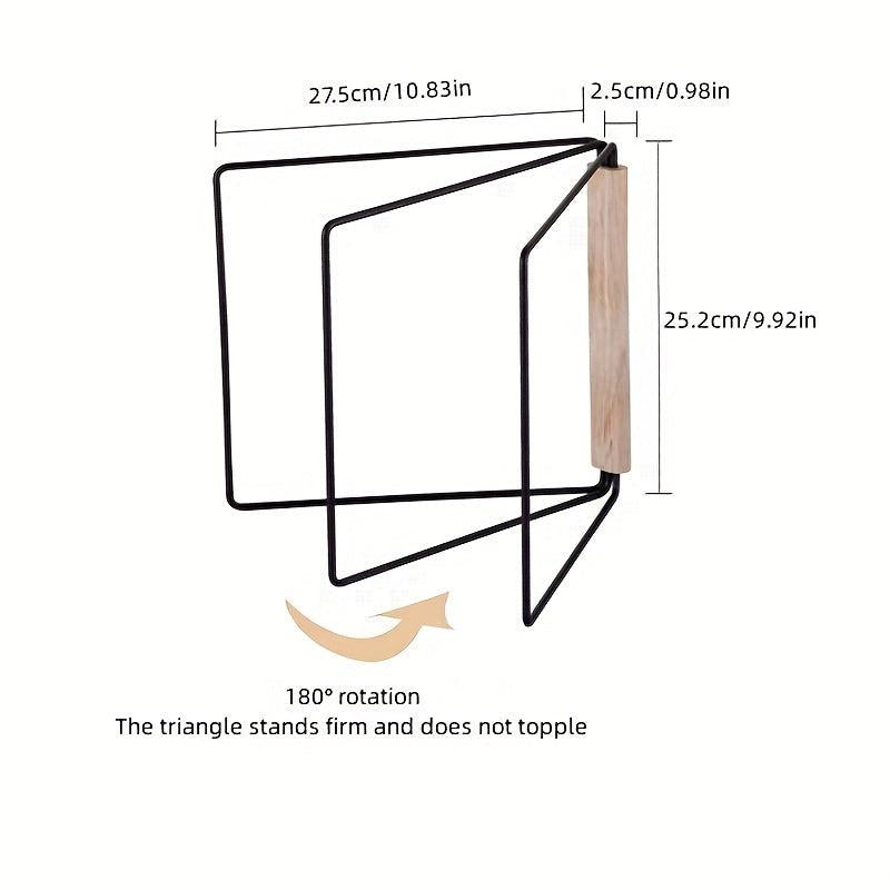 Foldable Iron Cloth Rack Kitchen Bathroom Organizer