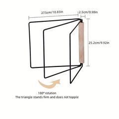 Foldable Iron Cloth Rack Kitchen Bathroom Organizer