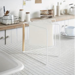 Foldable Iron Cloth Rack Kitchen Bathroom Organizer