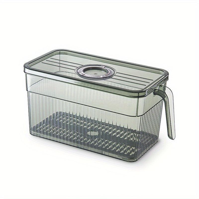 2pcs Food Refrigerator Crisper PET Plastic Large Capacity Storage Box