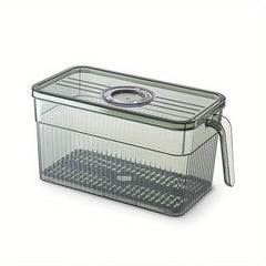 2pcs Food Refrigerator Crisper PET Plastic Large Capacity Storage Box