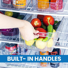 Highly Transparent Refrigerator Storage Box Beverage Fruit Vegetable Crisper Egg