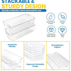 Highly Transparent Refrigerator Storage Box Beverage Fruit Vegetable Crisper Egg
