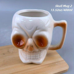 Halloween Skull Mug 13 oz Horror Face Coffee Cup