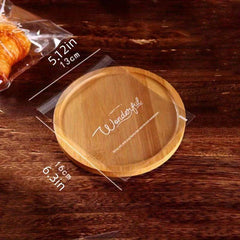 100pcs Transparent Self Sealing Bags for Baking Croissants Disposable Packaging
