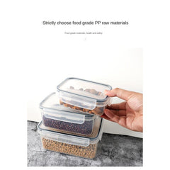 6pcs Kitchen Cereal Food Storage Jar Refrigerator Fresh keeping Sealed Jar