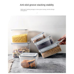 6pcs Kitchen Cereal Food Storage Jar Refrigerator Fresh keeping Sealed Jar