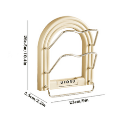 Hanging Pot Lid Rack With Hook Multifunctional Storage Rack