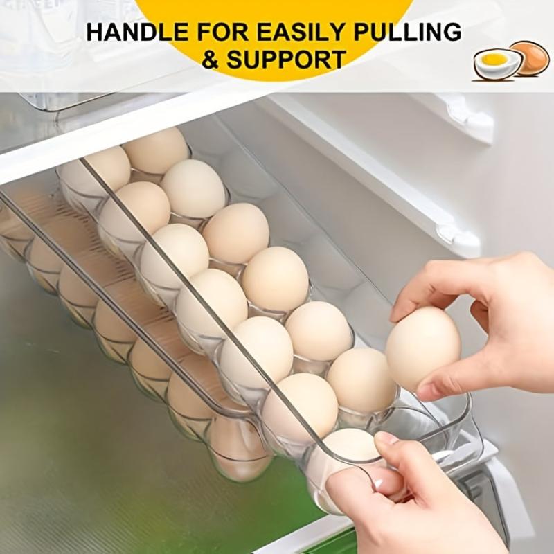 Portable Egg Box Shockproof Plastic Egg Holder for Kitchen Household