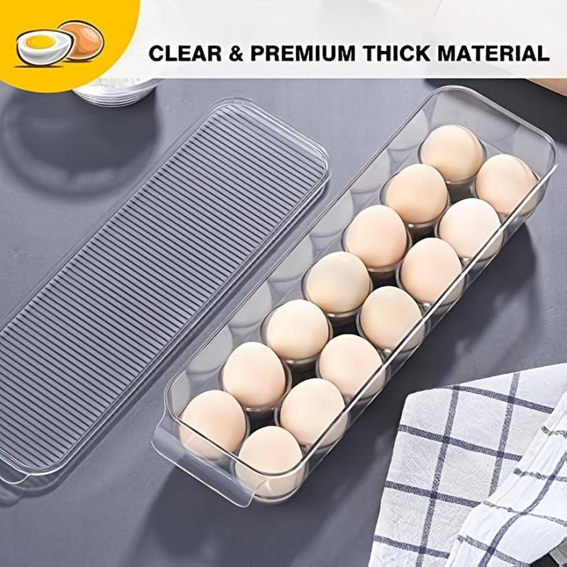 Portable Egg Box Shockproof Plastic Egg Holder for Kitchen Household