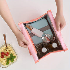 Insulated Lunch Bag Reusable Aluminum Foil Lunch Box Leakproof Freezable Cooler
