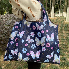 1pc Foldable Large Capacity Shopping Bag Reusable Grocery Bag