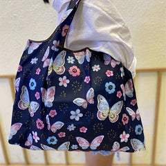 1pc Foldable Large Capacity Shopping Bag Reusable Grocery Bag