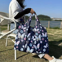 1pc Foldable Large Capacity Shopping Bag Reusable Grocery Bag