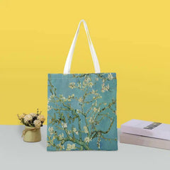 World Famous Painting Series Reusable Canvas Tote Bag