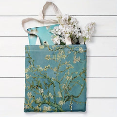 World Famous Painting Series Reusable Canvas Tote Bag