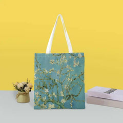 World Famous Painting Series Reusable Canvas Tote Bag