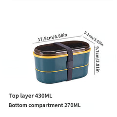 Japanese Double Layer Lunch Box for Students