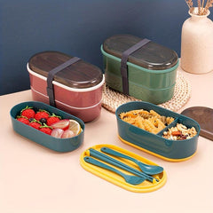 Japanese Double Layer Lunch Box for Students