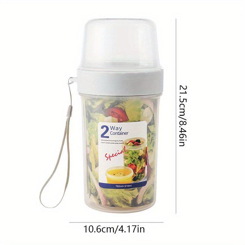 Portable Double Layer Food Preservation Jar Leak Proof Breakfast Cup