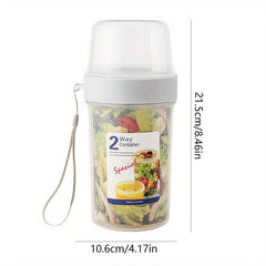 Portable Double Layer Food Preservation Jar Leak Proof Breakfast Cup