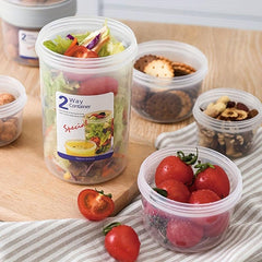 Portable Double Layer Food Preservation Jar Leak Proof Breakfast Cup