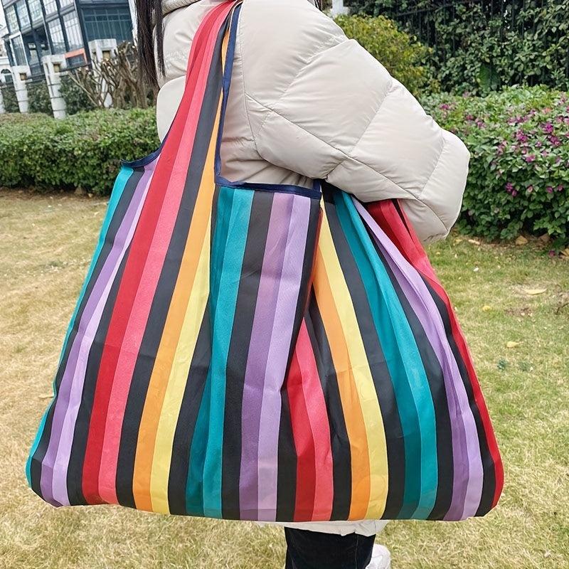 Foldable Large Capacity Shopping Bag - Versatile & Reusable Grocery Bag