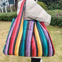 Foldable Large Capacity Shopping Bag - Versatile & Reusable Grocery Bag
