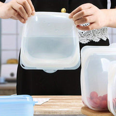 Silicone Storage Bag for Fresh Keeping Fruits Vegetables Eggs