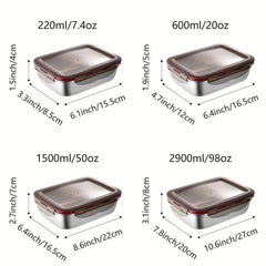 Stainless Steel Square Fresh keeping Box Sealed Lunch Box