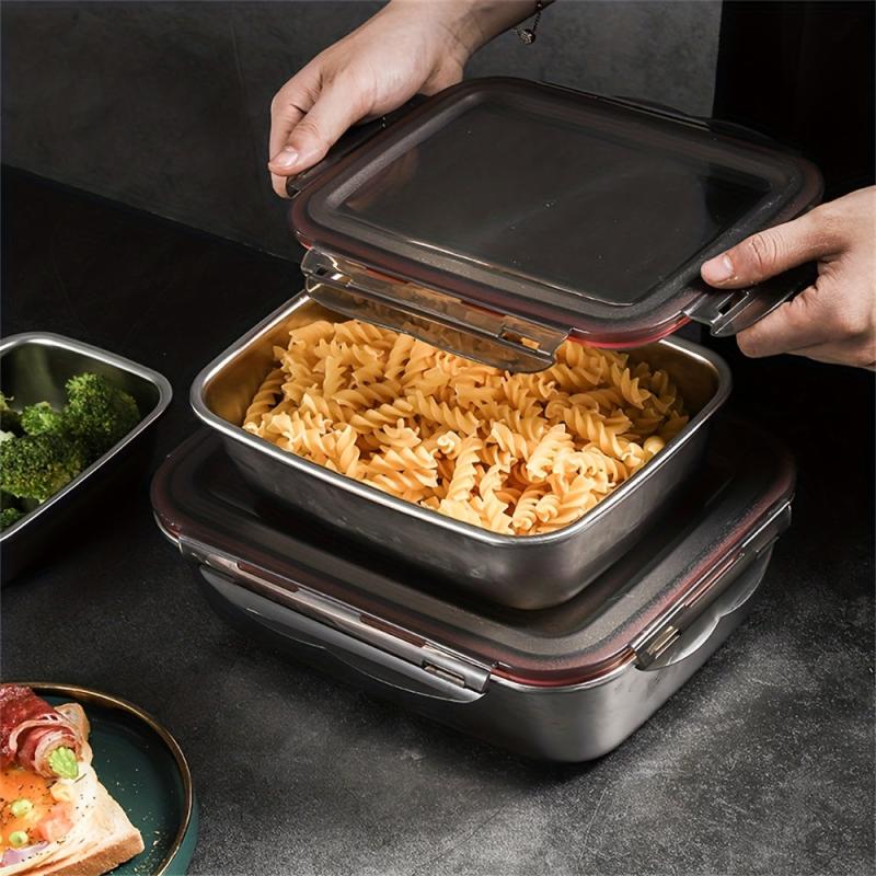 Stainless Steel Square Fresh keeping Box Sealed Lunch Box